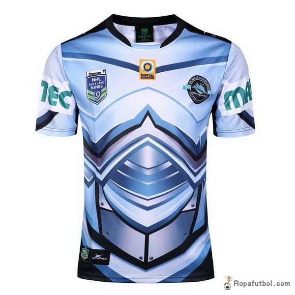 Camiseta Rugby Cronulla Sharks Auckland 9's 2017 Azul